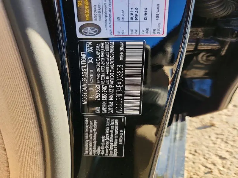 2014 MERCEDES-BENZ S 550 4MATIC  