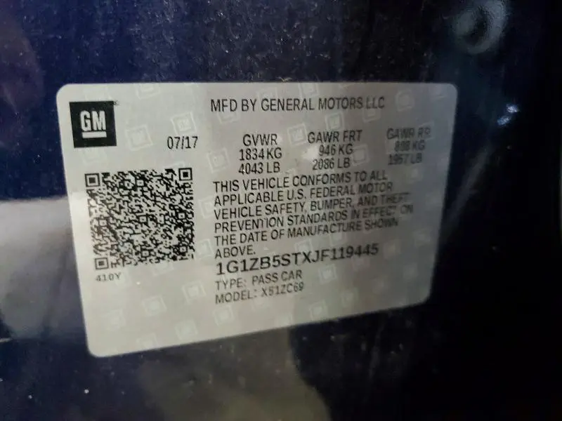 2018 CHEVROLET MALIBU LS  