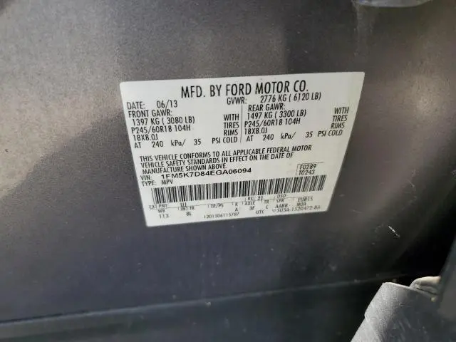 2014 FORD EXPLORER XLT  