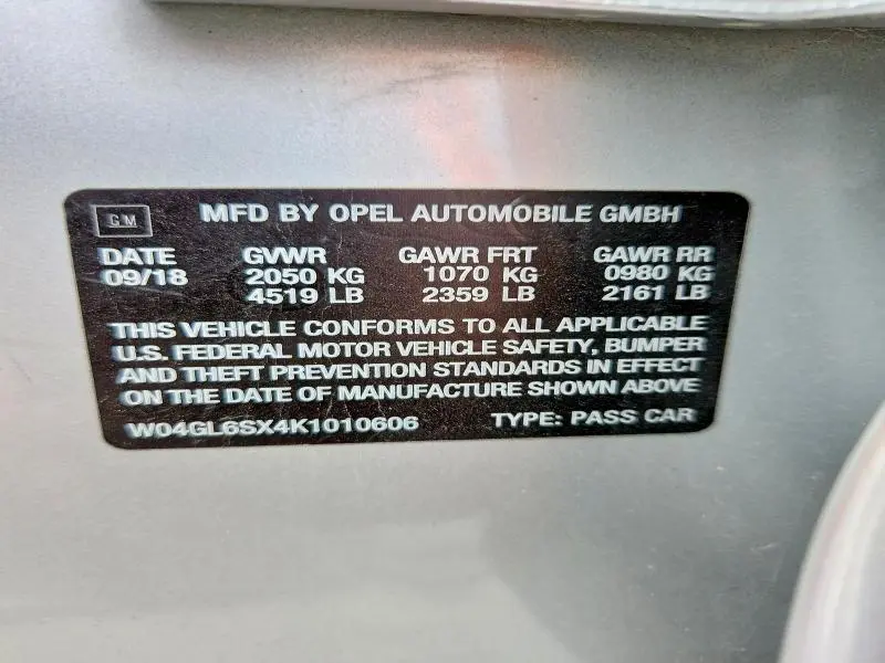 2019 BUICK REGAL PREFERRED  
