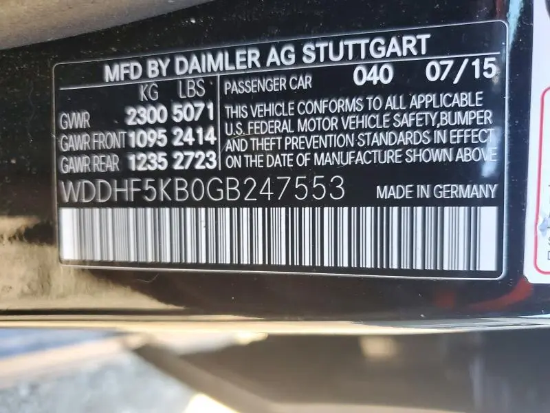 2016 MERCEDES-BENZ E 350  