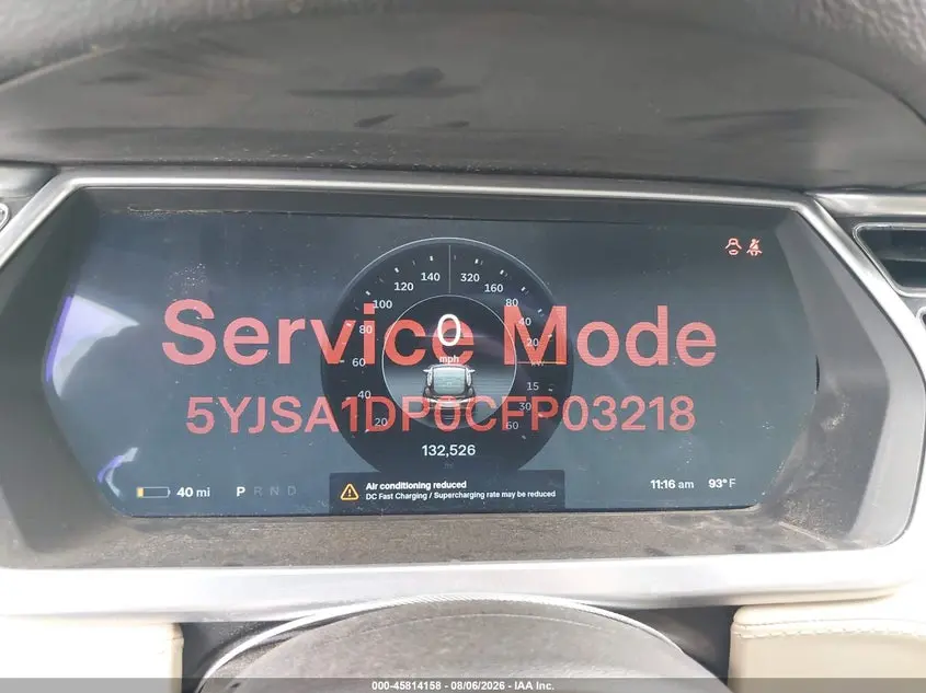 2012 TESLA MODEL S PERFORMANCE/SIGNATURE PERFORMANCE