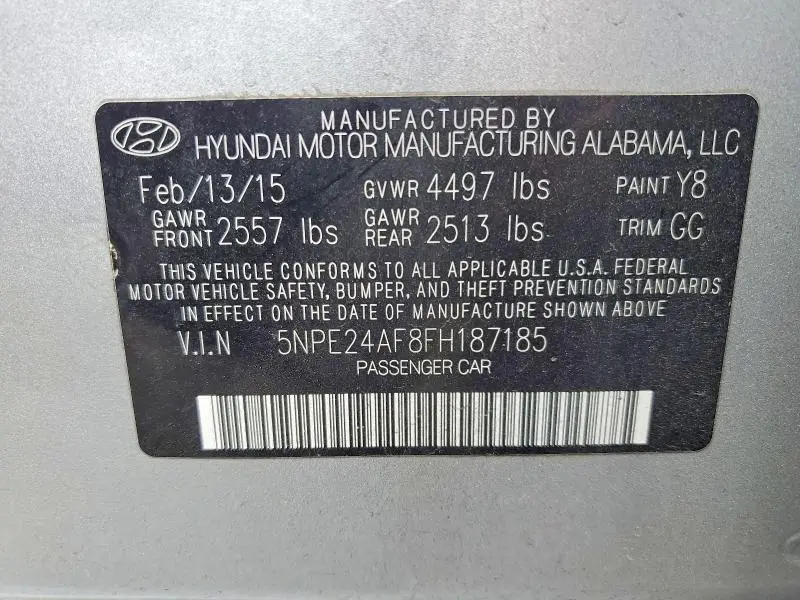 2015 HYUNDAI SONATA SE  