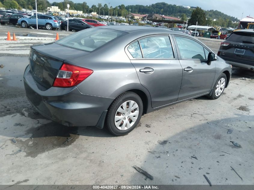 2012 HONDA CIVIC LX