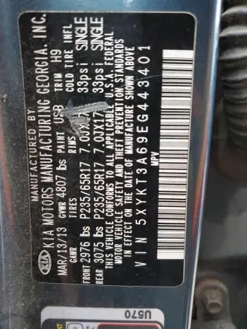 2014 KIA SORENTO LX  