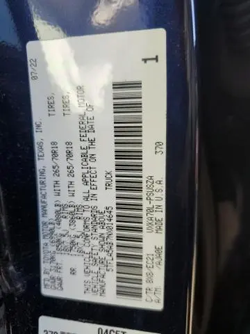 2022 TOYOTA TUNDRA CREWMAX SR  