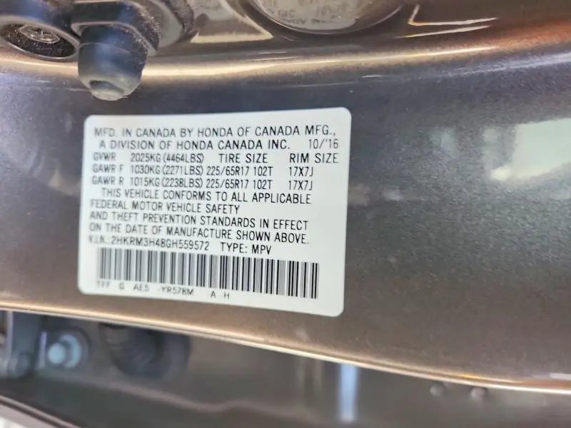2016 HONDA CR-V SE  