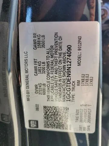 2022 CHEVROLET COLORADO Z71  