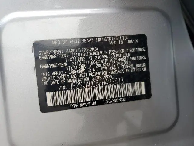 2015 SUBARU FORESTER 2.5I PREMIUM  