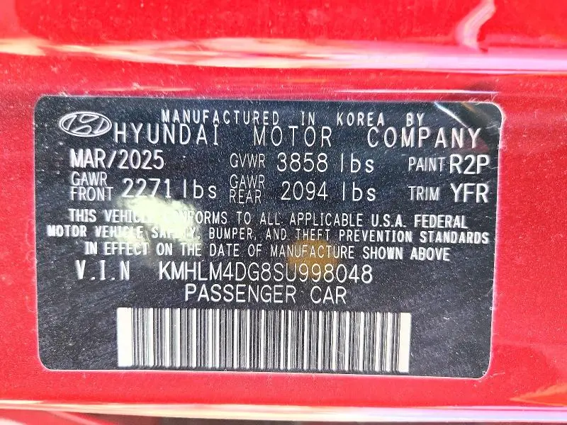 2025 HYUNDAI ELANTRA SEL SPORT  