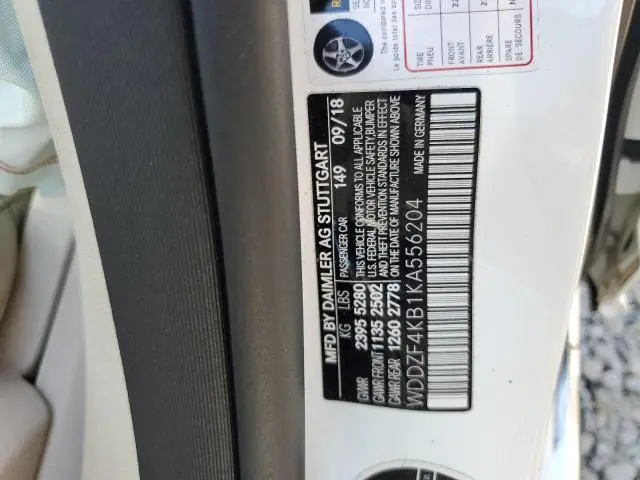 2019 MERCEDES-BENZ E 300 4MATIC  