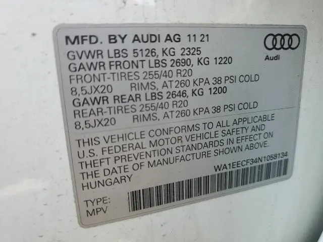 2022 AUDI Q3 PREMIUM PLUS S LINE 45  
