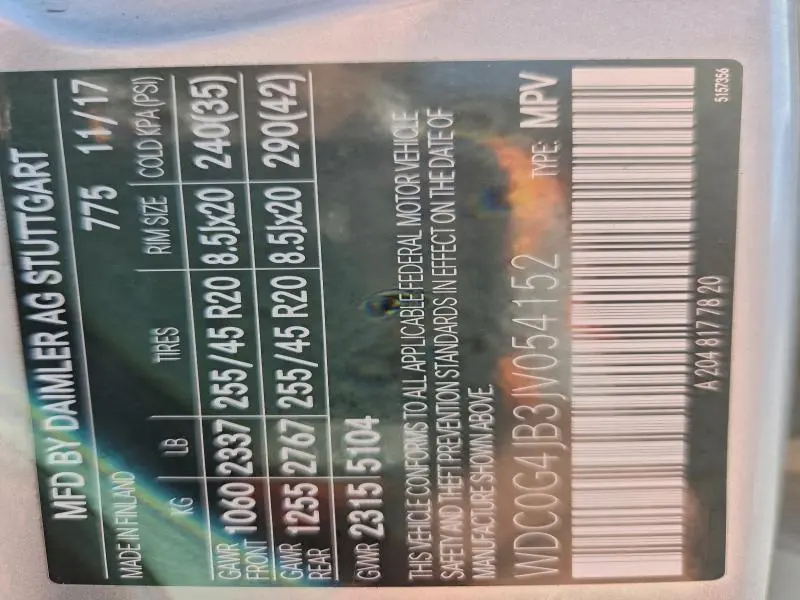 2018 MERCEDES-BENZ GLC 300  