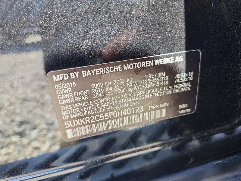 2015 BMW X5 SDRIVE35I  