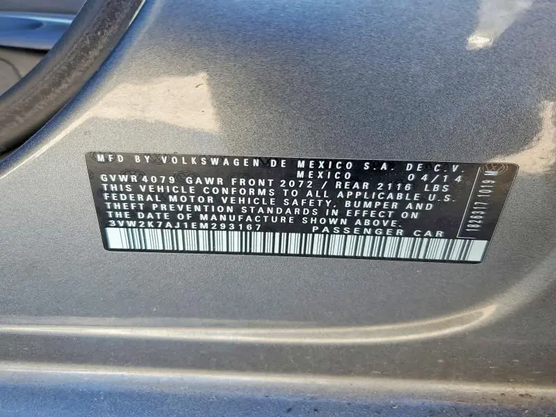 2014 VOLKSWAGEN JETTA BASE  