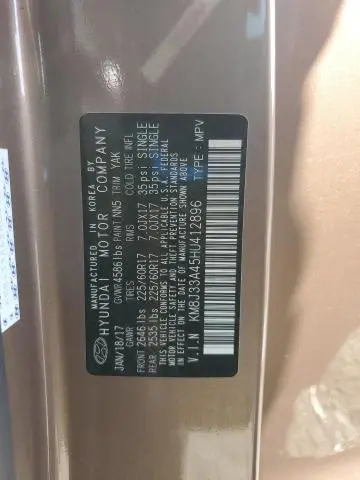 2017 HYUNDAI TUCSON LIMITED  