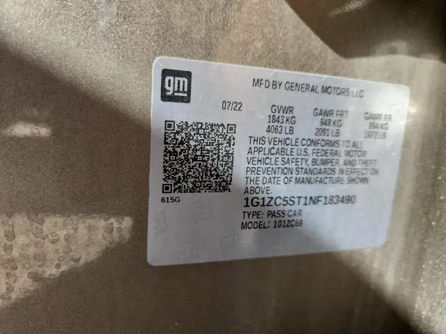 2022 CHEVROLET MALIBU LS  