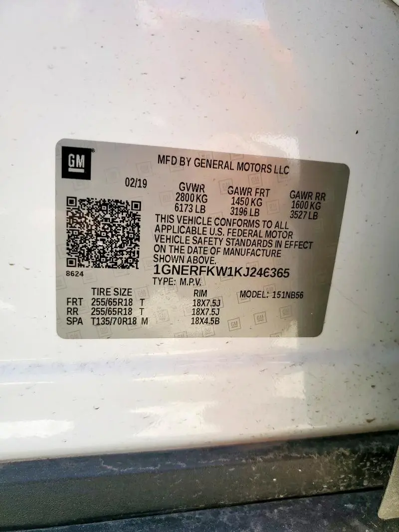 2019 CHEVROLET TRAVERSE LS