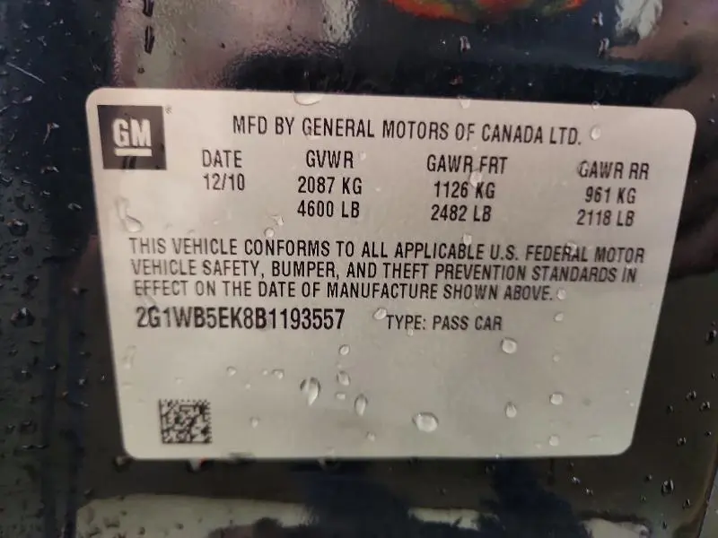 2011 CHEVROLET IMPALA LT  
