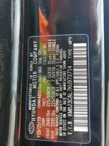 2019 HYUNDAI TUCSON LIMITED  