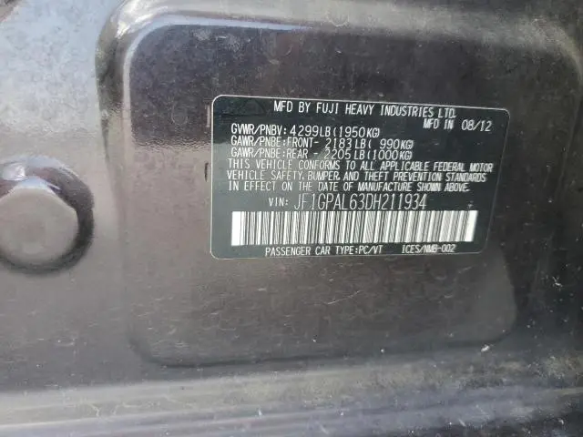 2013 SUBARU IMPREZA SPORT PREMIUM  