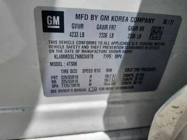 2022 BUICK ENCORE GX SELECT  