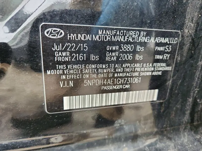 2016 HYUNDAI ELANTRA VALUE EDITION  