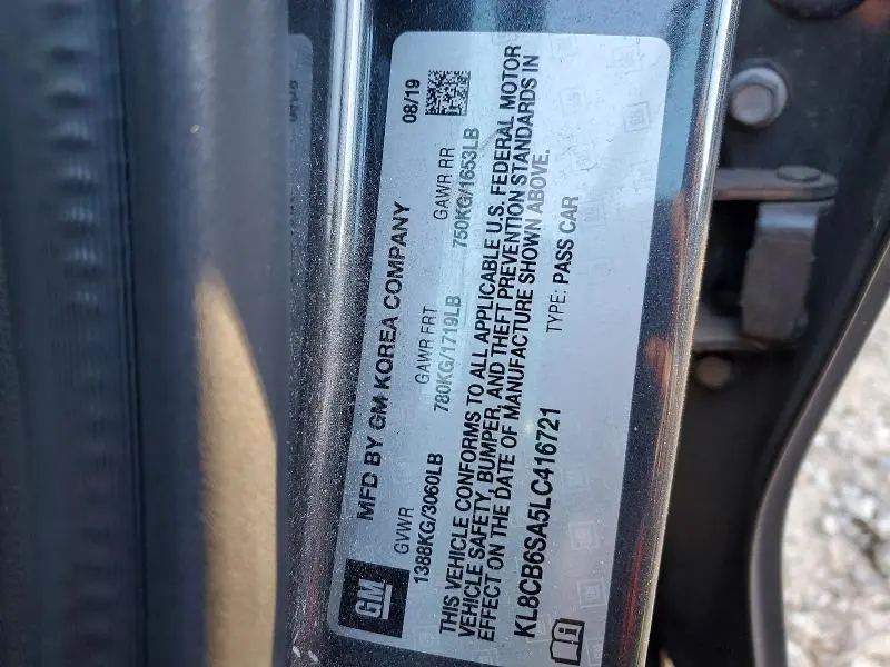 2020 CHEVROLET SPARK   