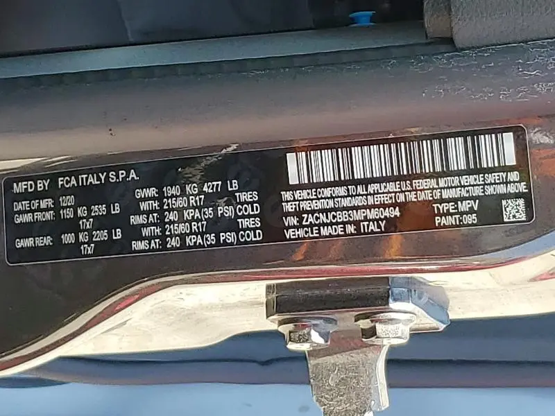 2021 JEEP RENEGADE LATITUDE  