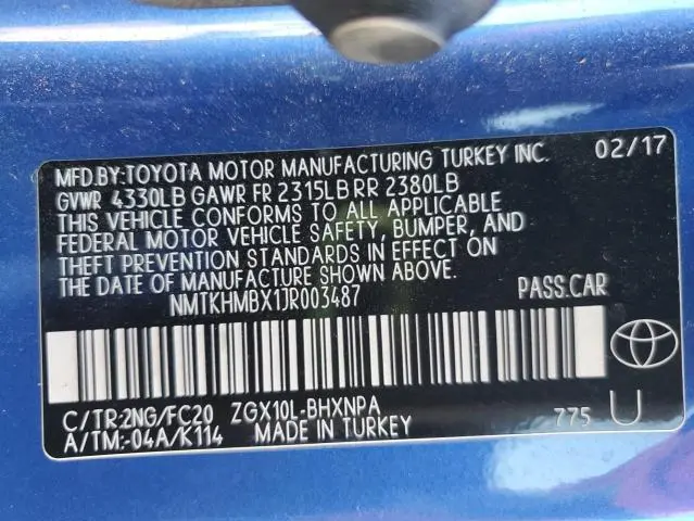 2018 TOYOTA C-HR XLE  