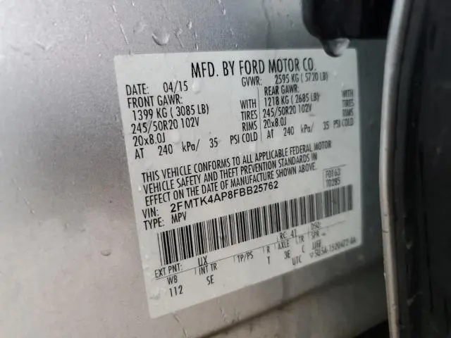 2015 FORD EDGE SPORT  