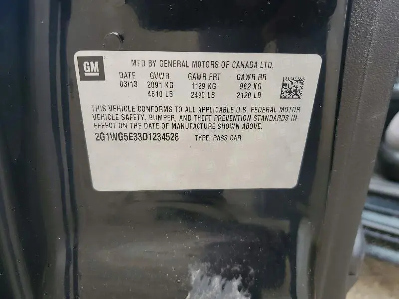 2013 CHEVROLET IMPALA LT  