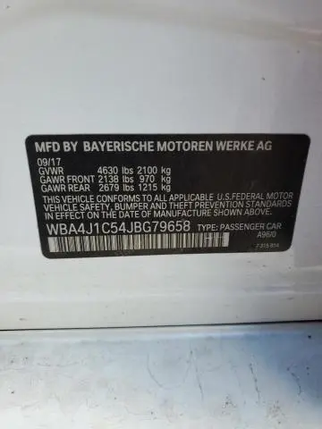 2018 BMW 430I GRAN COUPE  