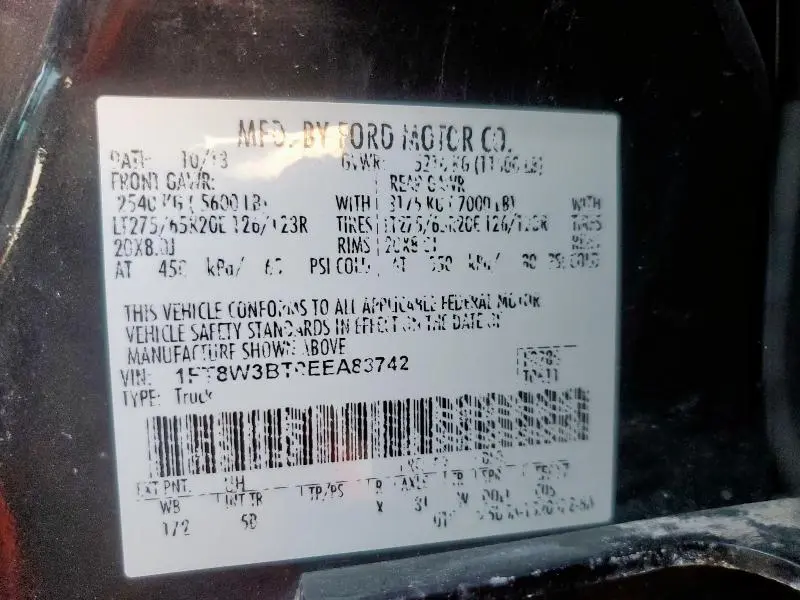 2014 FORD F350 SUPER DUTY  