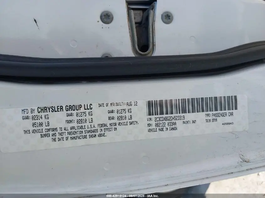 2013 DODGE CHARGER SE