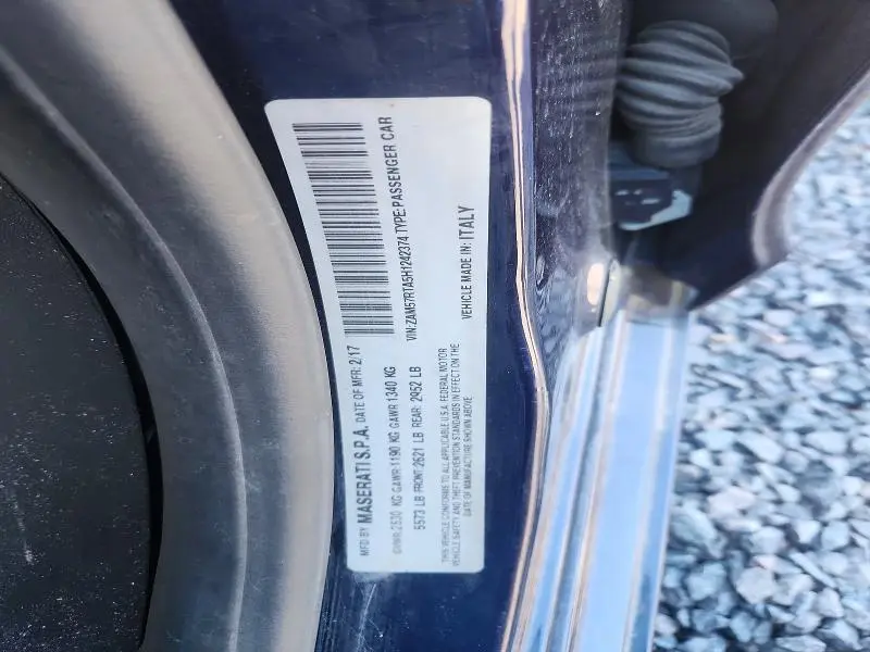 2017 MASERATI GHIBLI S  