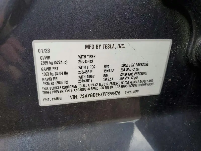 2023 TESLA MODEL Y   