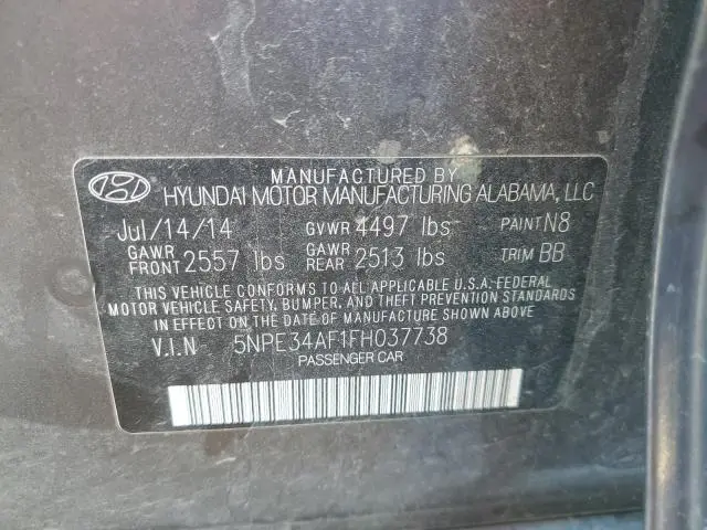 2015 HYUNDAI SONATA SPORT  