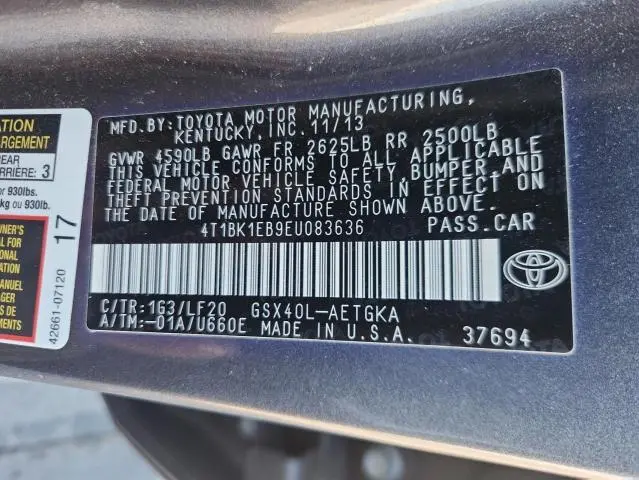 2014 TOYOTA AVALON BASE  