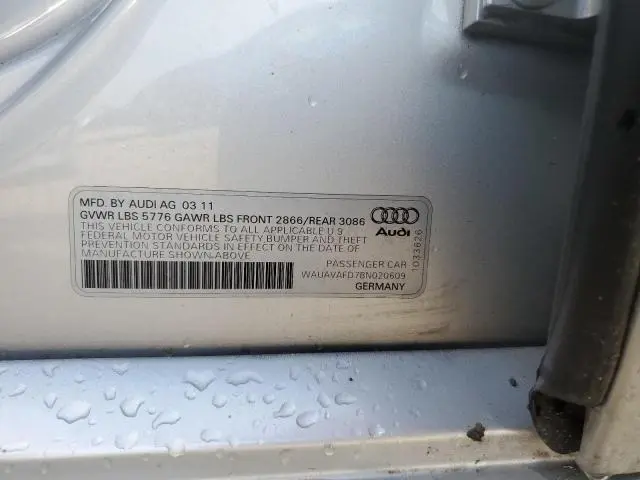 2011 AUDI A8 QUATTRO  