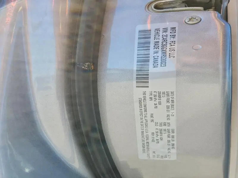 2021 CHRYSLER PACIFICA LIMITED  