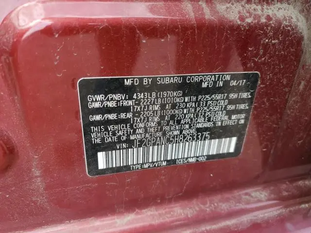 2017 SUBARU CROSSTREK LIMITED