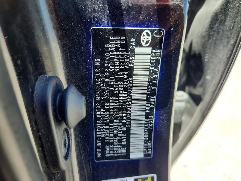 2021 TOYOTA COROLLA L  