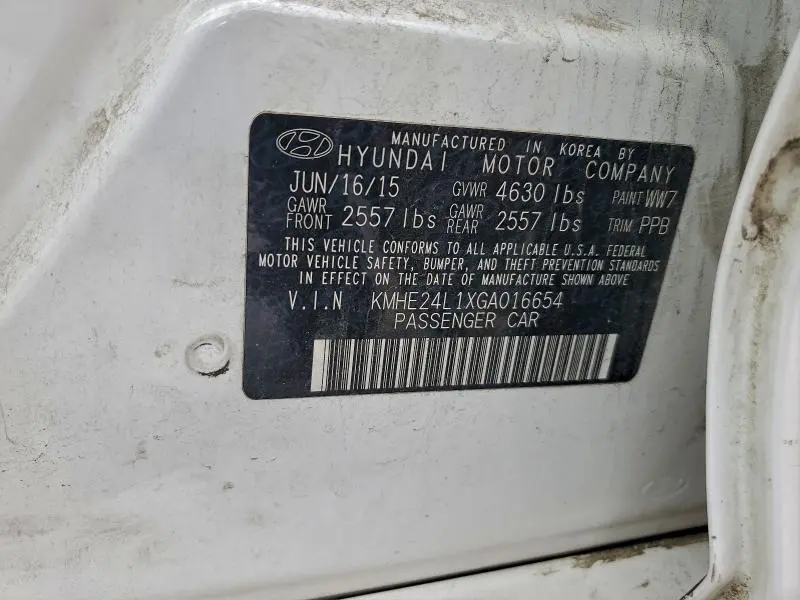 2016 HYUNDAI SONATA HYBRID  