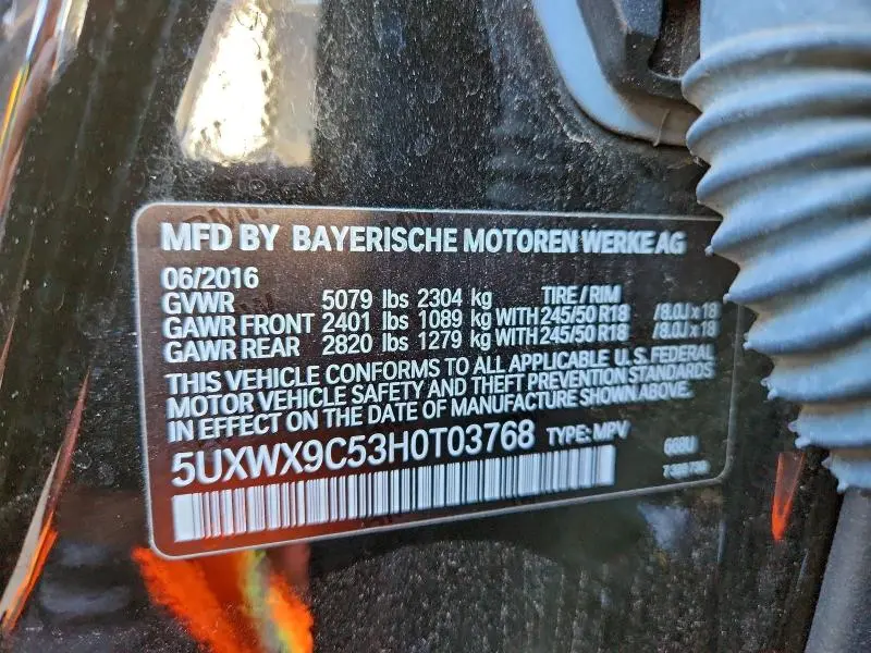 2017 BMW X3 XDRIVE28I  