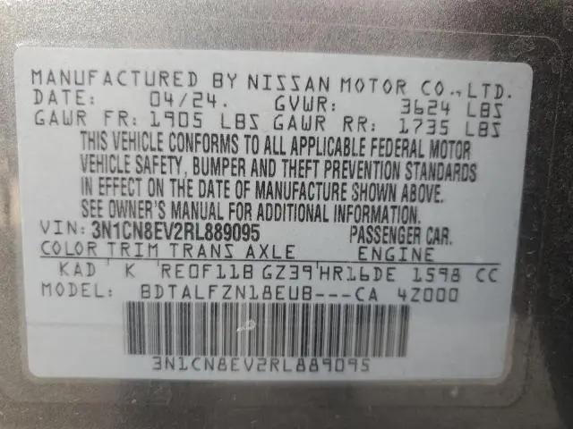 2024 NISSAN VERSA SV  