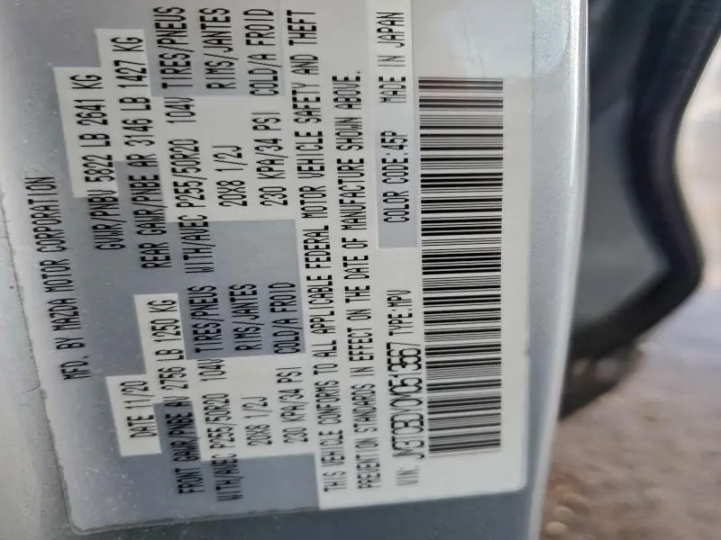 2021 MAZDA CX-9 GRAND TOURING  