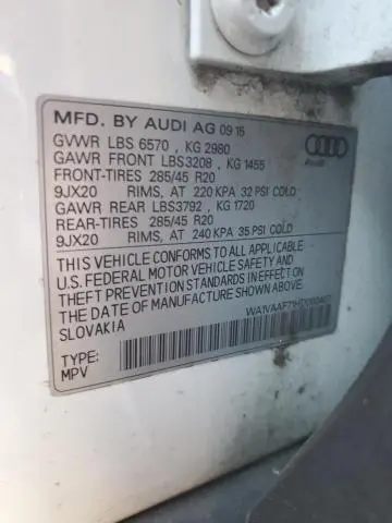 2017 AUDI Q7 PRESTIGE  