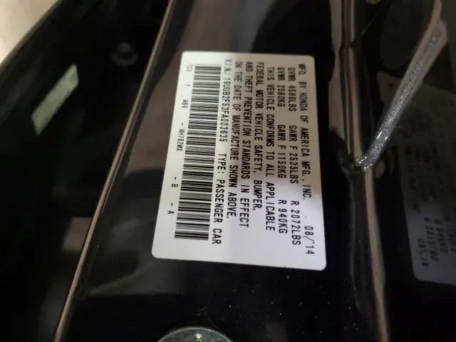 2015 ACURA TLX TECH  