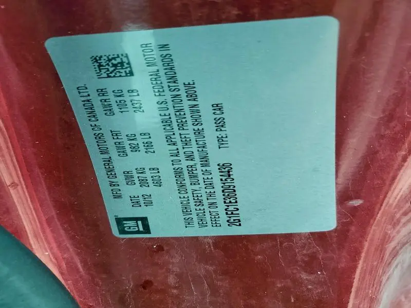 2013 CHEVROLET CAMARO LT  